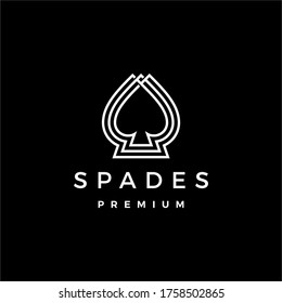 spades logo vector icon illustration