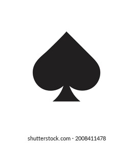 Spades Playing card icons vector