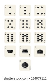 spades playing card set