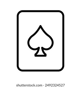 Spades Playing Cards icon Symbol color editable