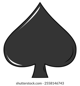 spades symbol illustration hand drawn isolated vector