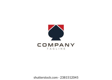 spades vector template logo design
