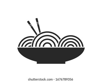 Spagetti Icon. Noodles Plate Icon.  Pasta Icon. 