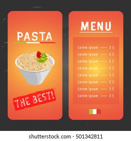 Spagetti menu