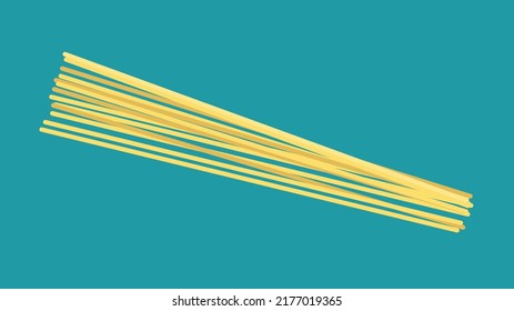 Spaghetti, a bunch of pasta, not boiled