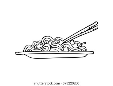 Spaghetti doodle