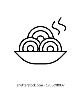 Spaghetti, food icon. Simple line, outline vector elements of public catering icons for ui and ux, website or mobile application