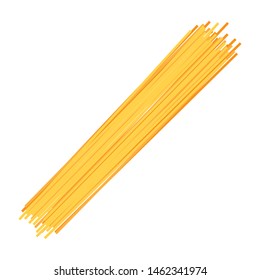 spaghetti food on white background