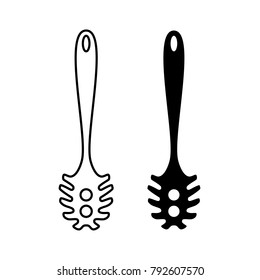 Spaghetti Fork kitchen tool vector illustration