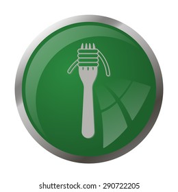 Spaghetti icon. 