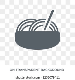 Spaghetti icon. Spaghetti design concept from Restaurant collection. Simple element vector illustration on transparent background.