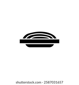 spaghetti icon Simple thin line logo