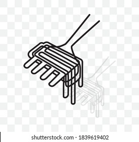 Spaghetti icon symbol for Object 