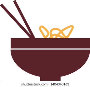 Spaghetti icon in trendy flat style isolated on white background