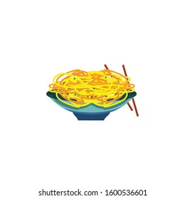 spaghetti icon vector food illustration