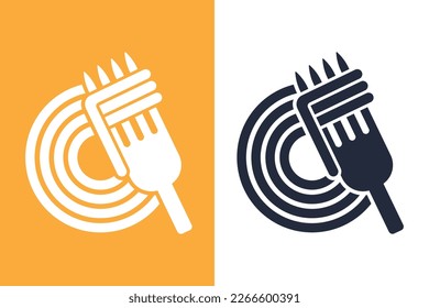 Icono de Spaghetti. Ilustración vectorial. Elemento de estilo plano