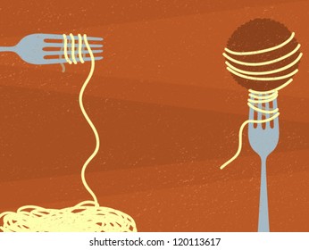 Spaghetti and Meatball