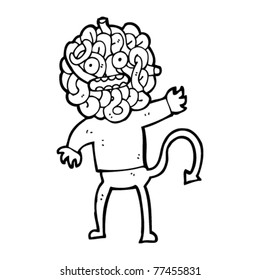 spaghetti monster cartoon