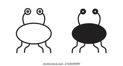 Spaghetti Monster Fliegende Symbole, Linien-Vektor. fester Symbolsatz