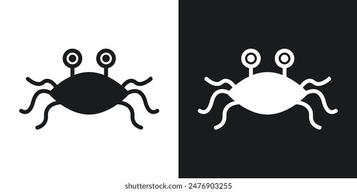 Spaghetti Monster Flying thin icon collection.