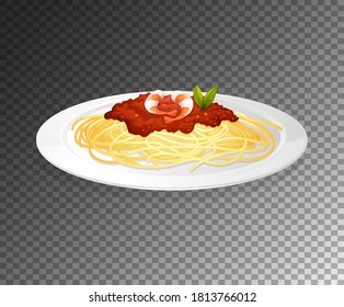 Spaghetti on transparent background illustration
