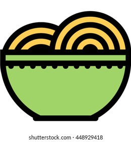 spaghetti outline icon