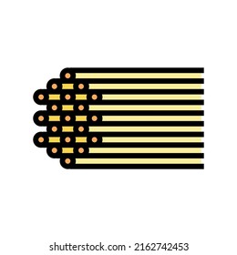 Spaghetti Nudeln Symbol Vektorgrafik. Spaghetti-Nudeln-Schild. einzelne Symbolillustration