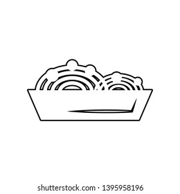 Spaghetti pasta icon. Element of eating for mobile concept and web apps icon. Outline, thin line icon for website design and development, app development