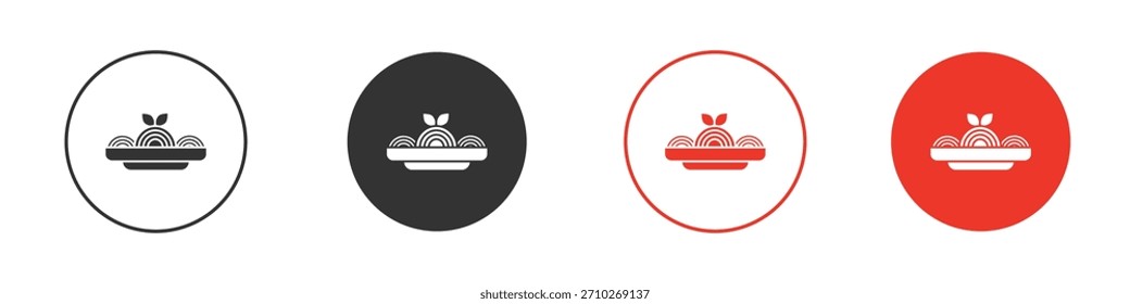 Ícone de macarrão de espaguete. web vetor design