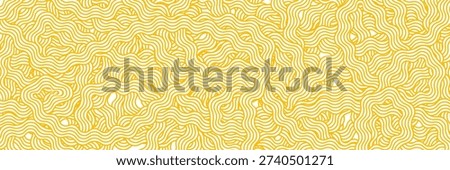 Spaghetti pattern on white. Vector illustration of noodle background. Template for banner or menu of Asian food.