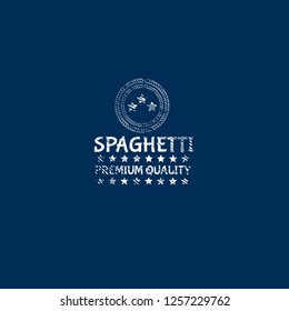 spaghetti premium quality emblem, label, badge,sticker. premium quality package label. vintage stamp. designed for product