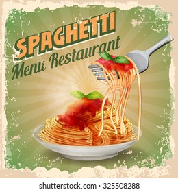 spaghetti retro banner