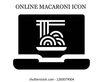 Spaghetti search icon. Editable Spaghetti search icon for web or mobile.