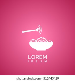 spaghetti sign. icon design