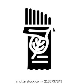 spaghetti spinach glyph icon vector. spaghetti spinach sign. isolated symbol illustration