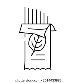 spaghetti spinach line icon vector. spaghetti spinach sign. isolated contour symbol black illustration