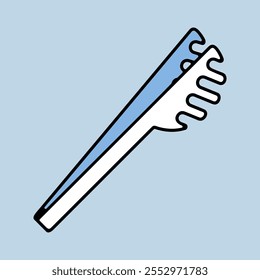 Spaghetti tongs vector icon. Kitchen appliances. Graph symbol for cooking web site design, logo, app, UI