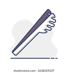 Spaghetti tongs vector icon. Kitchen appliances. Graph symbol for cooking web site design, logo, app, UI