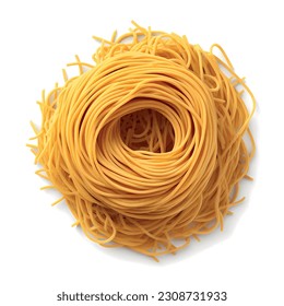 spaghetti uncooked vector illustration italy