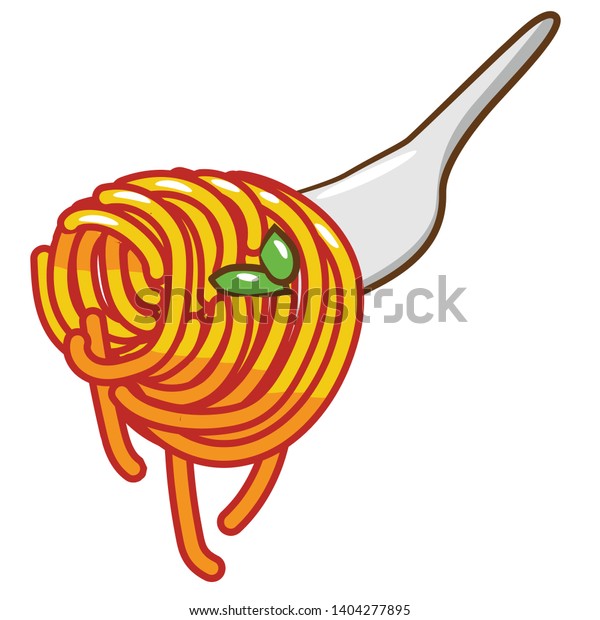 spaghetti vector graphic design clipart