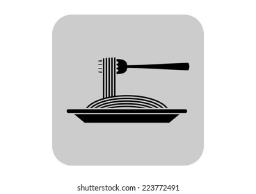 Spaghetti vector icon