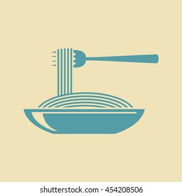 Spaghetti vector icon