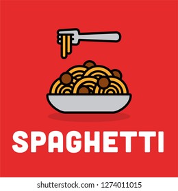 Spaghetti Vector Illustration
