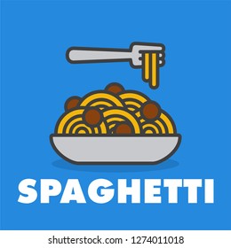 Spaghetti Vector Illustration
