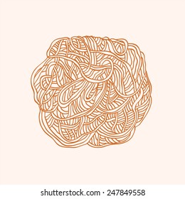 Spaghetti vector illustration