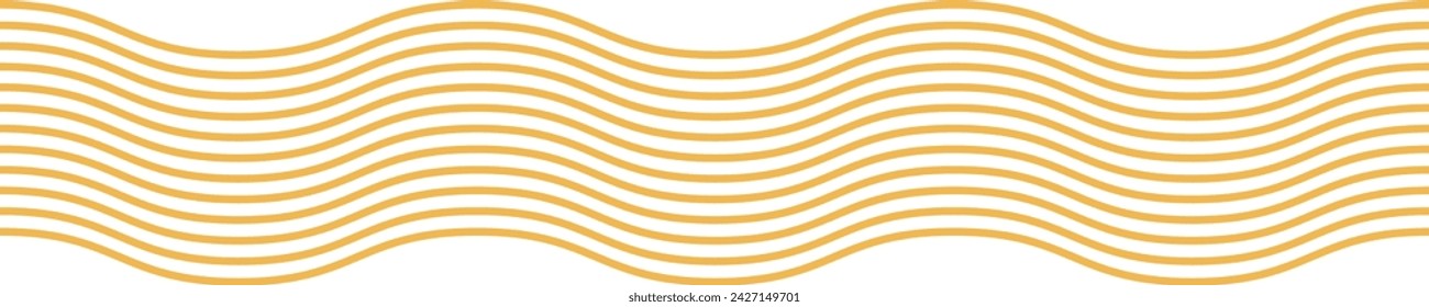 Spaghetti wavy yellow and white pattern. Paste background, element.