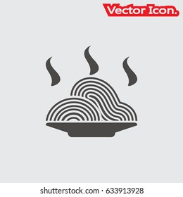 spaghetty icon isolated sign symbol and flat style for app, web and digital design. Vector illustration.