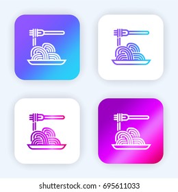 Spaguetti bright purple and blue gradient app icon
