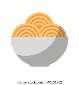 spaguetti dish isolated icon vector illustration design