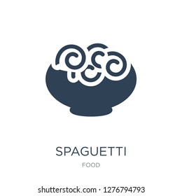 spaguetti icon vector on white background, spaguetti trendy filled icons from Food collection, spaguetti vector illustration